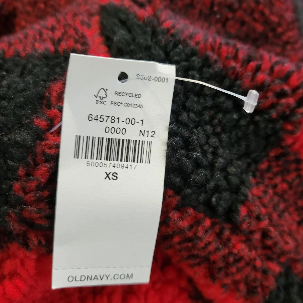 Old Navy Sherpa Coat‎ Women XTRA SMALL Jacket Button Up Lined Soft Cozy Outdoor